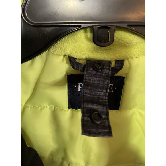 Children's PLACE Kids Coat Jacket Boys Size 5/6 Insulated Black Gray Zipper Hood - Picture 7 of 11